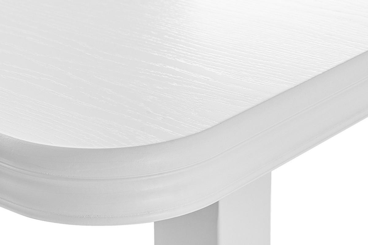 ESSTISCH COSPE ausziehbar bis 220cm, weiß - Eichefarben/Weiß, Holz (140/77/80cm) - KONSIMO®