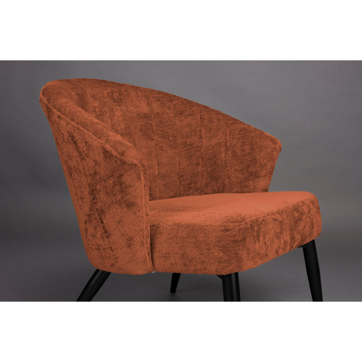 SESSEL Georgia Terracotta - Rot, Holz (77/71/73.5cm) - Dutchbone