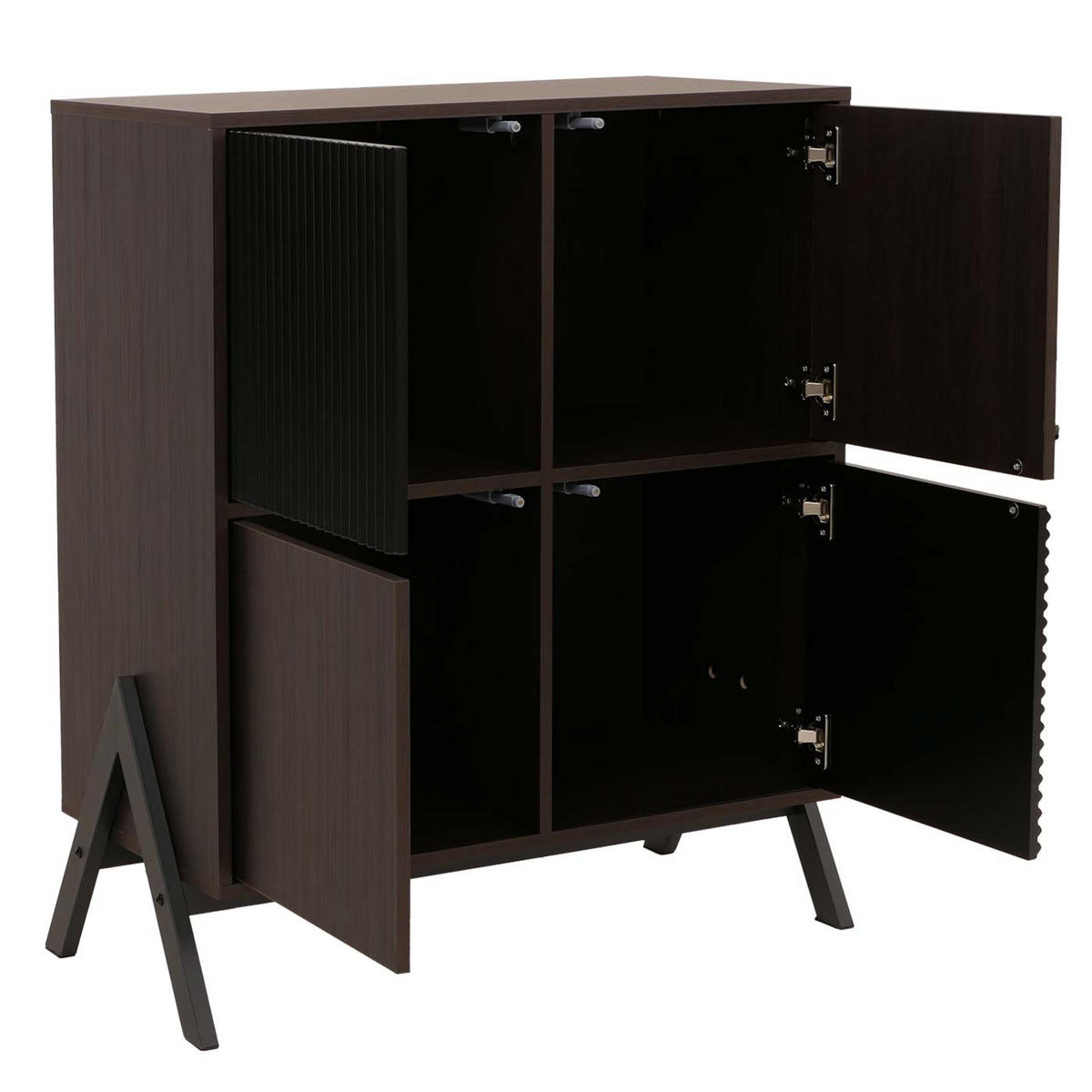 KOMMODE Braun - Braun, Metall (79/94/40cm) - MCW