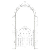 ROSENBOGEN Guam antik weiß - Weiß, Metall (144/270/36cm) - TPFLiving
