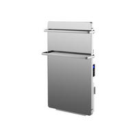 HANDTUCHTROCKNER Silber mit Elektrosystem und Wandhalterung 2000 W - Silberfarben, Metall (46/80/17cm) - Purline