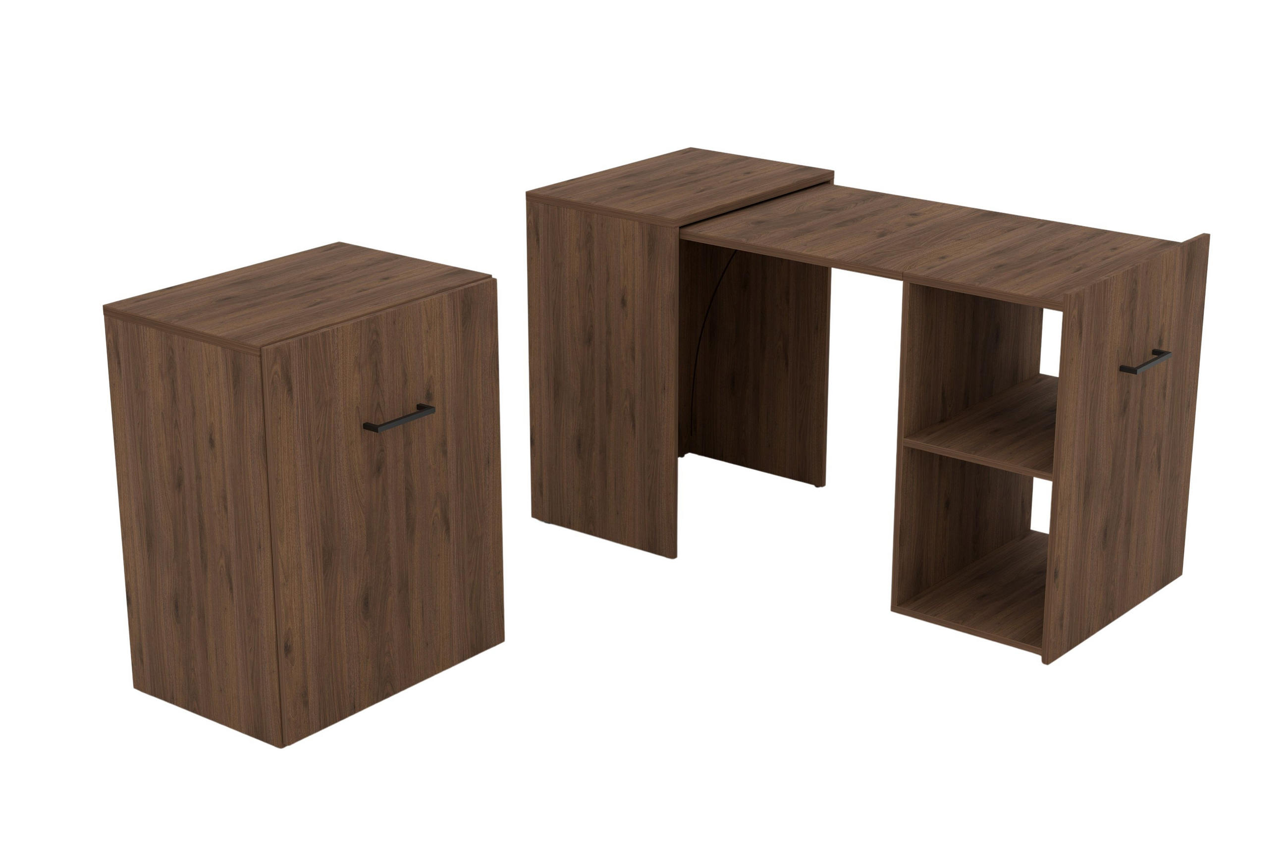 Masseno Schreibtisch Nussbaum 60x75x131.5 cm