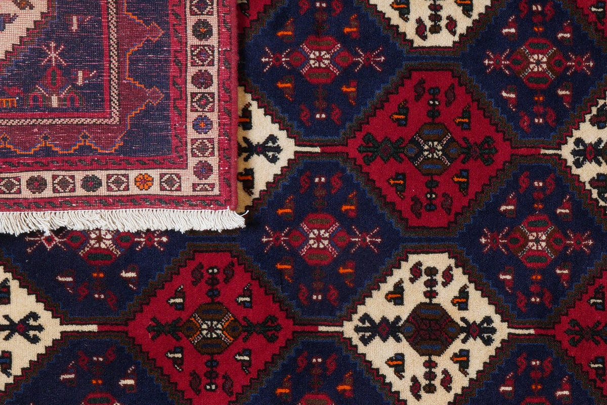 ORIENTTEPPICH handgeknüpft Afshar Blau 239/174 cm Schurwolle - Blau, Textil (174/239cm) - Looma