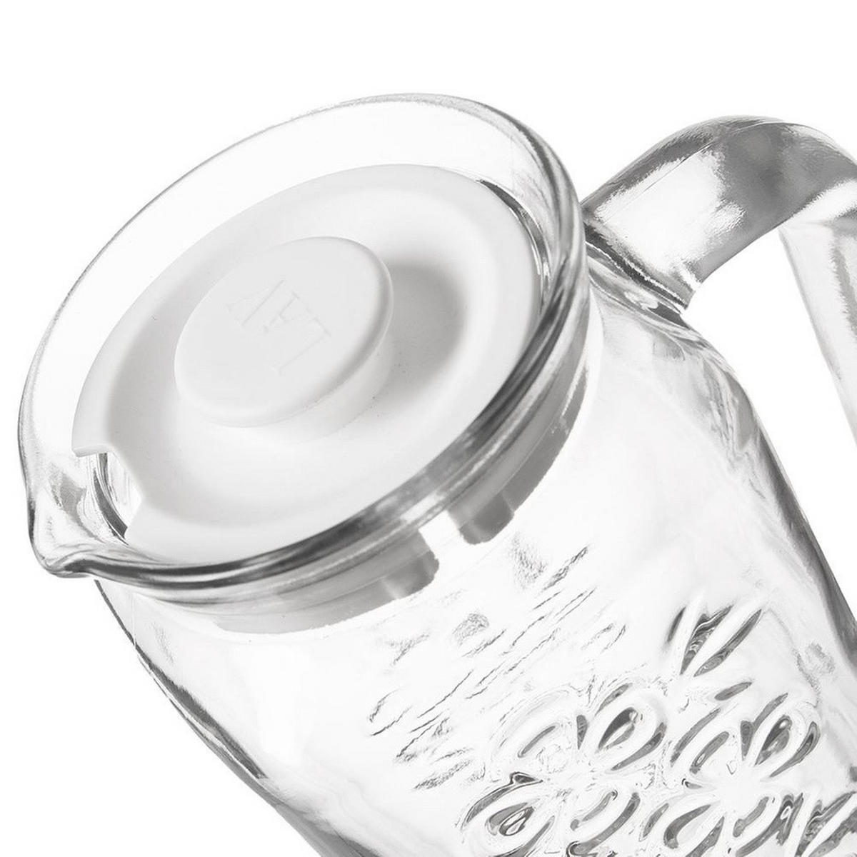 GLASKRUG mit Deckel 1,2 l - Transparent, Glas (1.2L) - Orion 