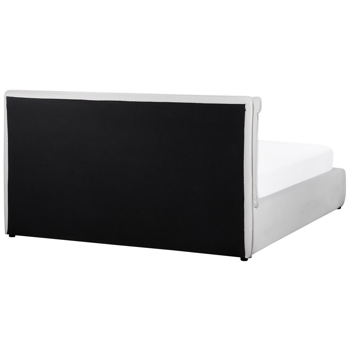 BETT 160/200cm Cremeweiß Bajonna - Creme, Textil (160/200cm) - Beliani