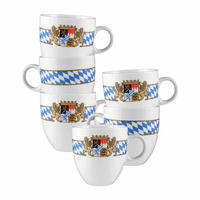 BECHER Compact Bayern bunt 0,5 l 6er Set - Multicolor, Keramik (0.5L) - Seltmann Weiden