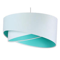 HÄNGELEUCHTE Türkis 50/23 cm - Türkis, Kunststoff (50/1/23cm) - ONZENO