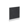 FRONTBLENDE R-Line Schwarz Beton 60 cm ohne AP - Schwarz/Weiß, Holzwerkstoff (60/57.2/1.6cm) - Vicco