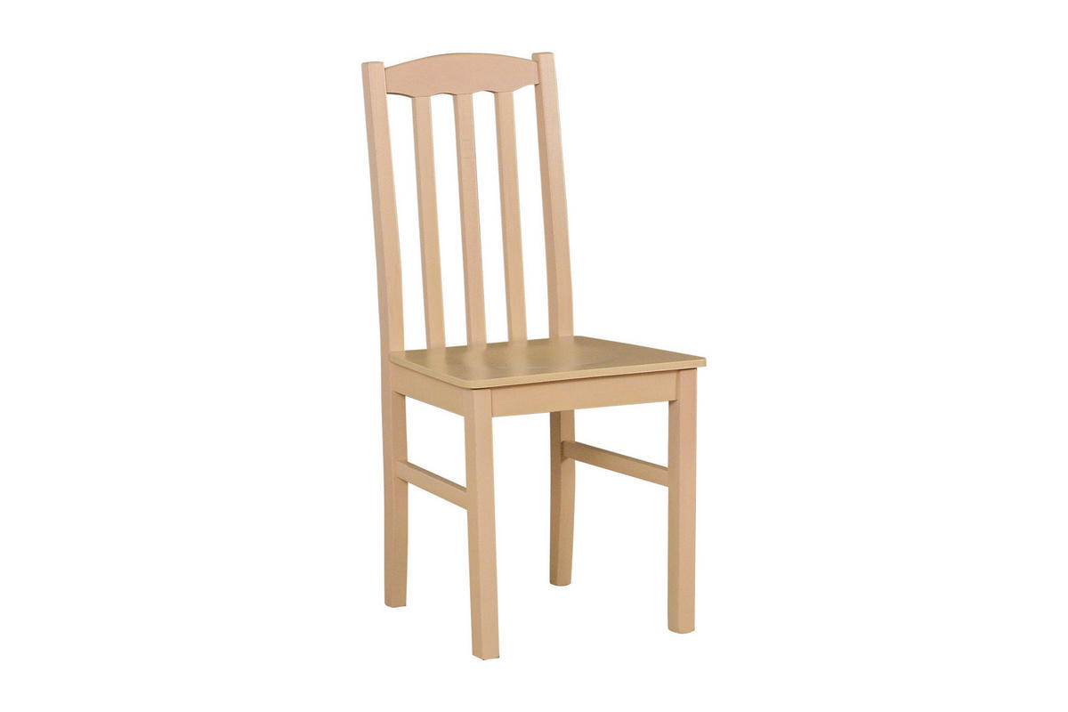 ESSZIMMERSTUHL 4x "BOS 12 D", sonoma - Beige/Buchefarben, Holz (43/83/40cm) - Leaf Design