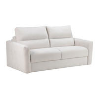 SOFA 3-Sitzer mit Schlaffunktion – Chenille-Stoff – Beige – Liegefläche 140 cm – Matratze 16 cm – DOVENA - Beige, Textil (200/95/100cm) - Vente-Unique