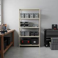 SCHRAUBREGAL PANDA TALL | HxBxT 200x110x40cm | 5 Fachböden | Fachlast 90kg | Weiß - Weiß, Metall (110/200/40cm) - PROREGAL