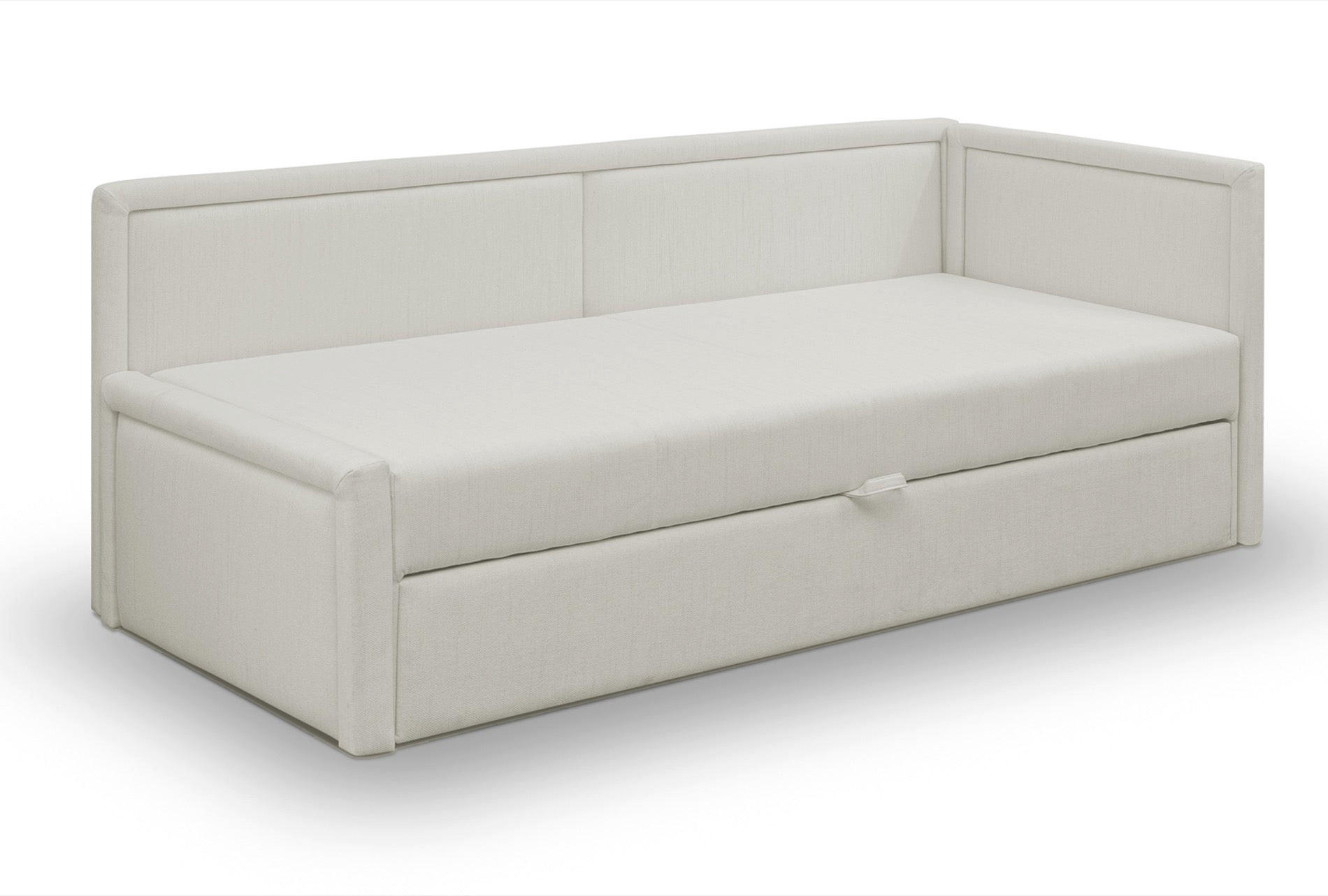 JUGENDBETT Caprili Creme ausziehbar für 2 Personen - Creme/Schwarz, Holz/Textil (82/189cm) - Selsey