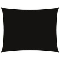SONNENSEGEL Oxford-Gewebe Rechteckig 3x6 m Schwarz - Schwarz, Textil (600/300cm) - furnicato