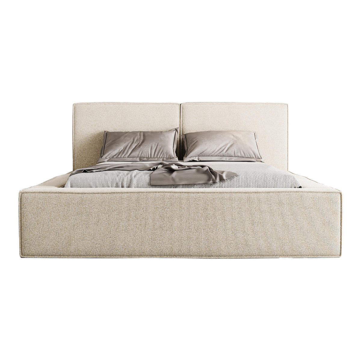 POLSTERBETT LESTI 140x200 cm, Creme - Creme, Textil (200/140cm) - Fedve