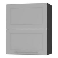 KÜCHENHÄNGESCHRANK Kvantum W8B/60 Dust Grey Matt / Schwarz Matt 60 / 32,5 / 72cm - Schwarz/Grau, Holz/Holzwerkstoff (60/72/32.5cm) - Feldmann-Wohnen