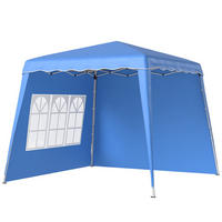 POP-UP-FALTZELT, 4×4m, zweifarbig - Dunkelblau, Textil (289/250/289cm) - Vallsero