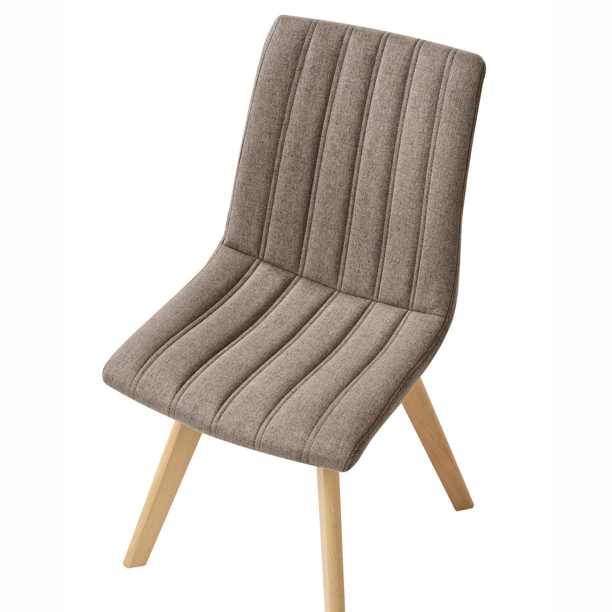 JÍDELNÍ ŽIDLE 2 ks sada Látka Hnědá Calgary - hnědá, textil (48/86/56cm) - Beliani