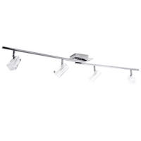 LED DECKENLEUCHTE Frost Silber Metall Glas - Silberfarben, Glas (110/15/18cm)