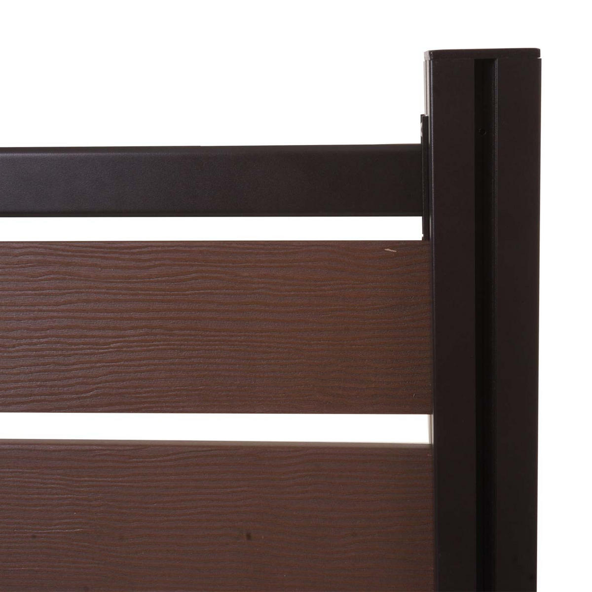 ALU MÜLLTONNEN-ZAUN Braun - Braun, Metall (100/130/6cm) - MCW