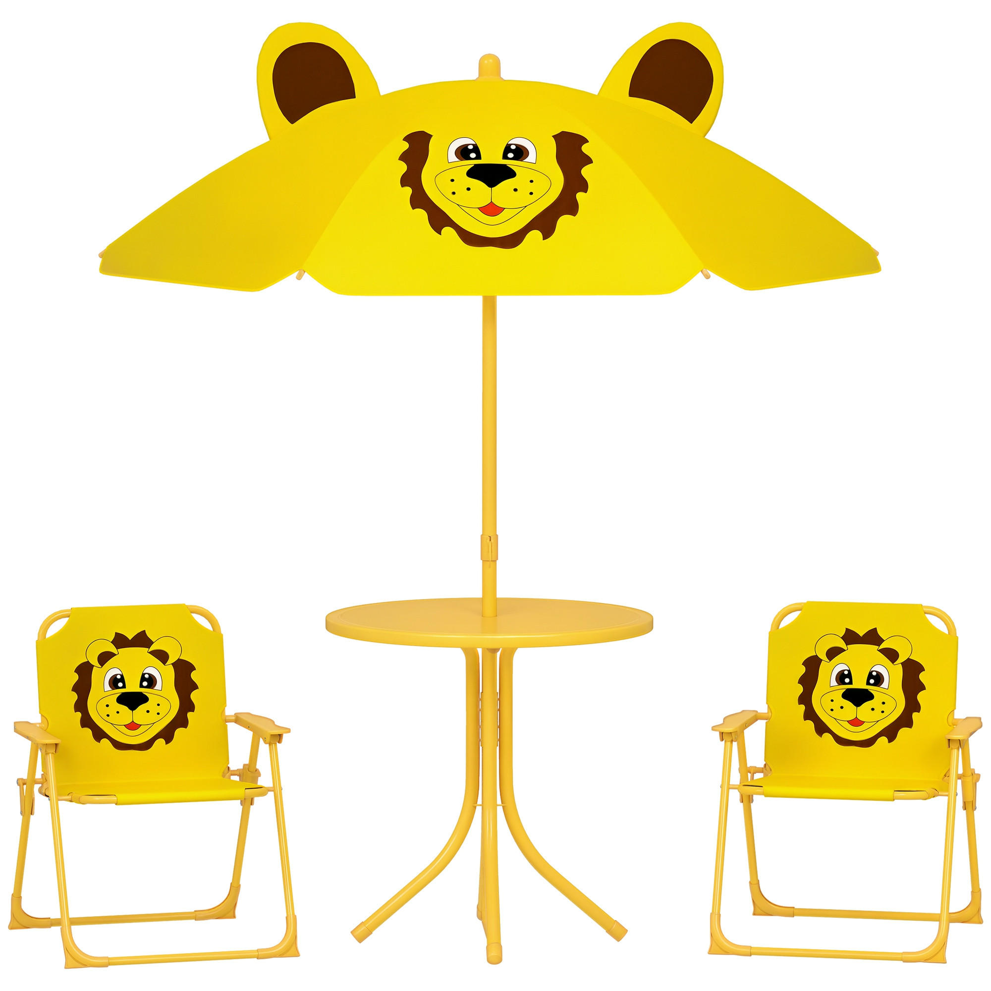 KINDERTISCHGRUPPE Gelb 49.5/49.5/50.0cm - Gelb, Metall (49.5/50/49.5cm)
