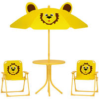 KINDERTISCHGRUPPE Gelb 49.5/49.5/50.0cm - Gelb, Metall (49.5/50/49.5cm)