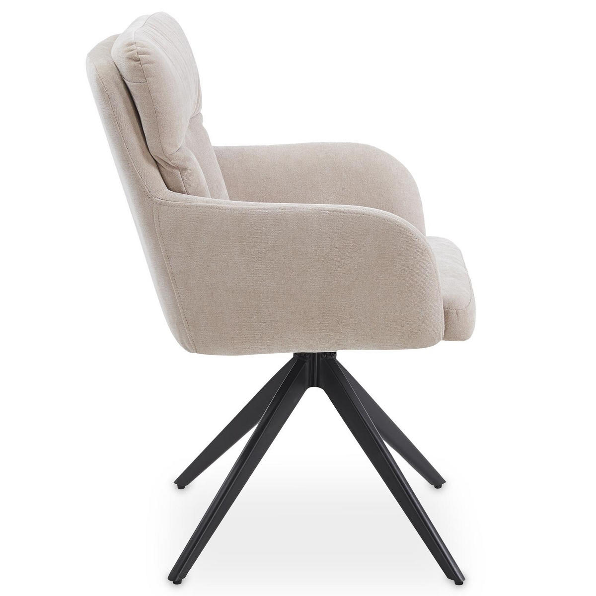 ESSZIMMERSTÜHLE ELARA beige - Beige, Textil (58/87/63cm) - IDIMEX