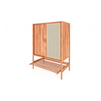 KOMMODE mit REGAL INA Kernbuche - Kernbuche, Holz (108/150/46cm) - byoak