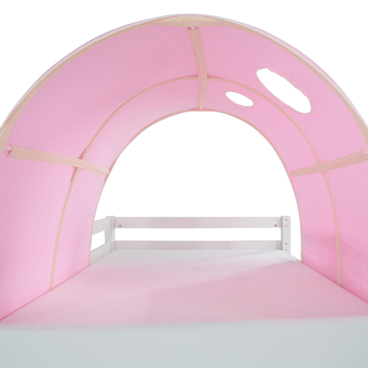 HOCHBETT Tunnel 90/200 cm Rosa - Weiß/Rosa, Holz (90/200cm) - Homestyle4u