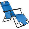 GARTEN-RELAXSESSEL bis 150 kg, Klappbar - Türkis, Textil (61/31/153cm) - Outtec