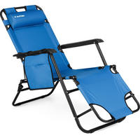 GARTEN-RELAXSESSEL bis 150 kg, Klappbar - Türkis, Textil (61/31/153cm) - Outtec