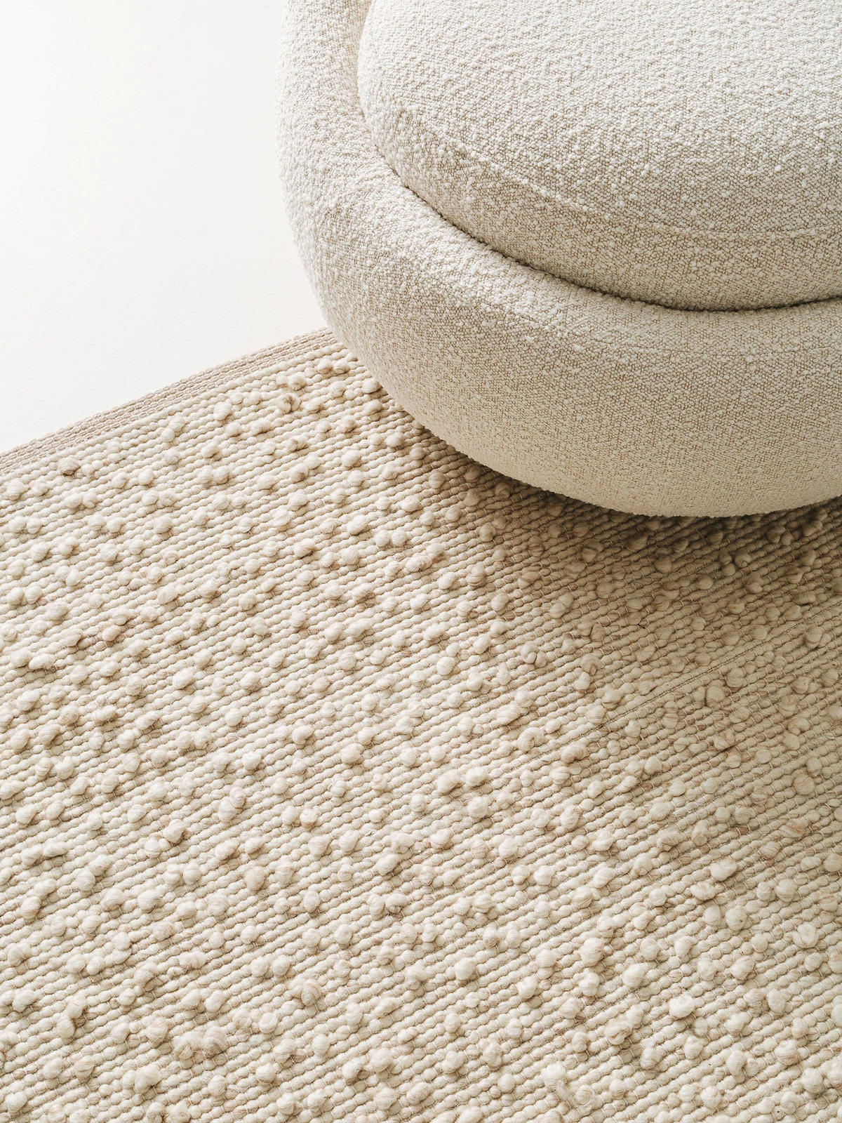 WOLLTEPPICH Lana Beige 160x230 cm - Beige, Textil (160/230cm) - benuta Pure