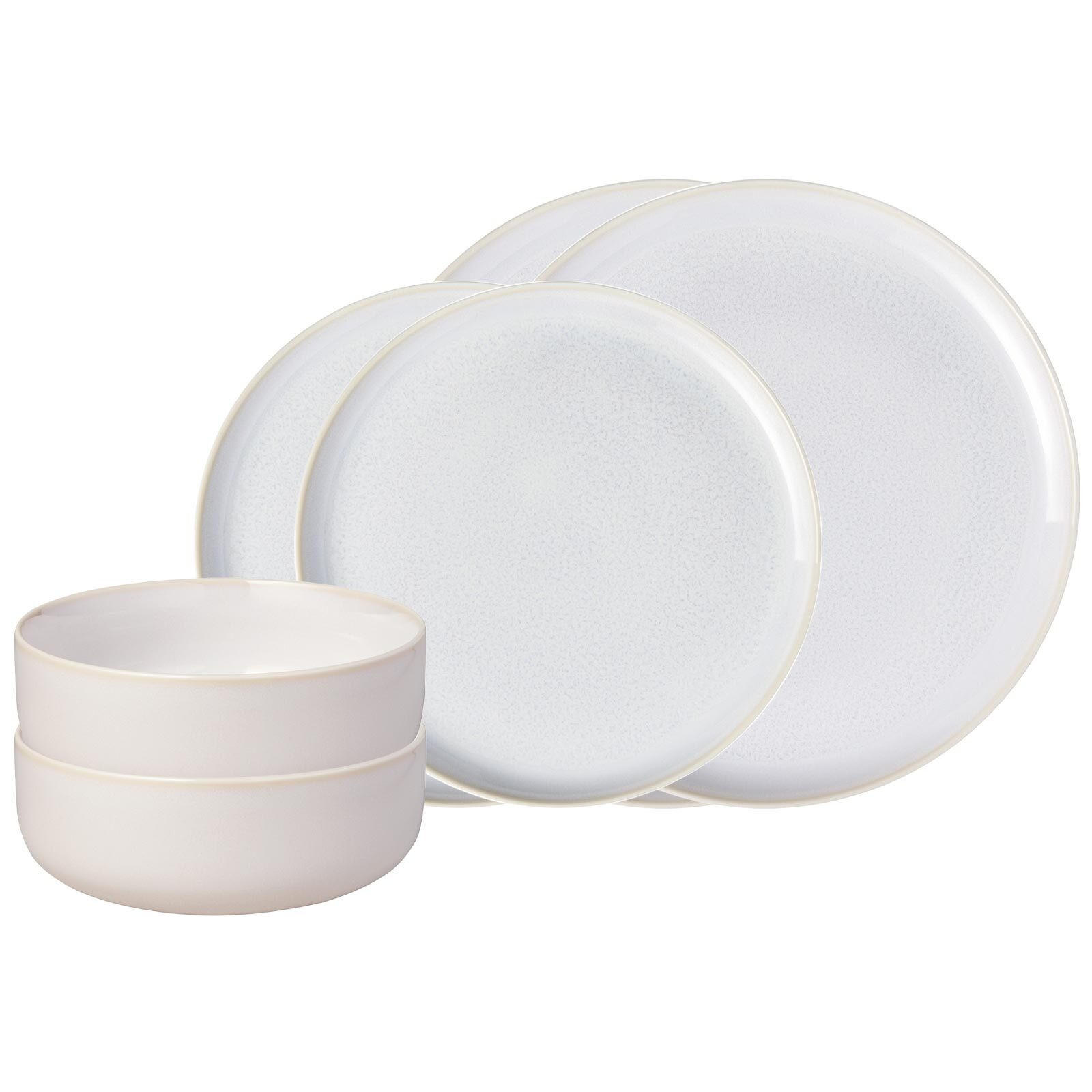 BASIC-SET Crafted Cotton 6er Set - Weiß, Keramik (1/1/1cm) - like.Villeroy & Boch