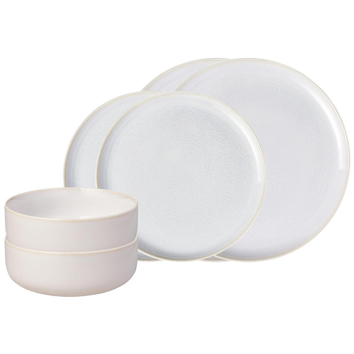 BASIC-SET Crafted Cotton 6er Set - Weiß, Keramik (1/1/1cm) - like.Villeroy & Boch