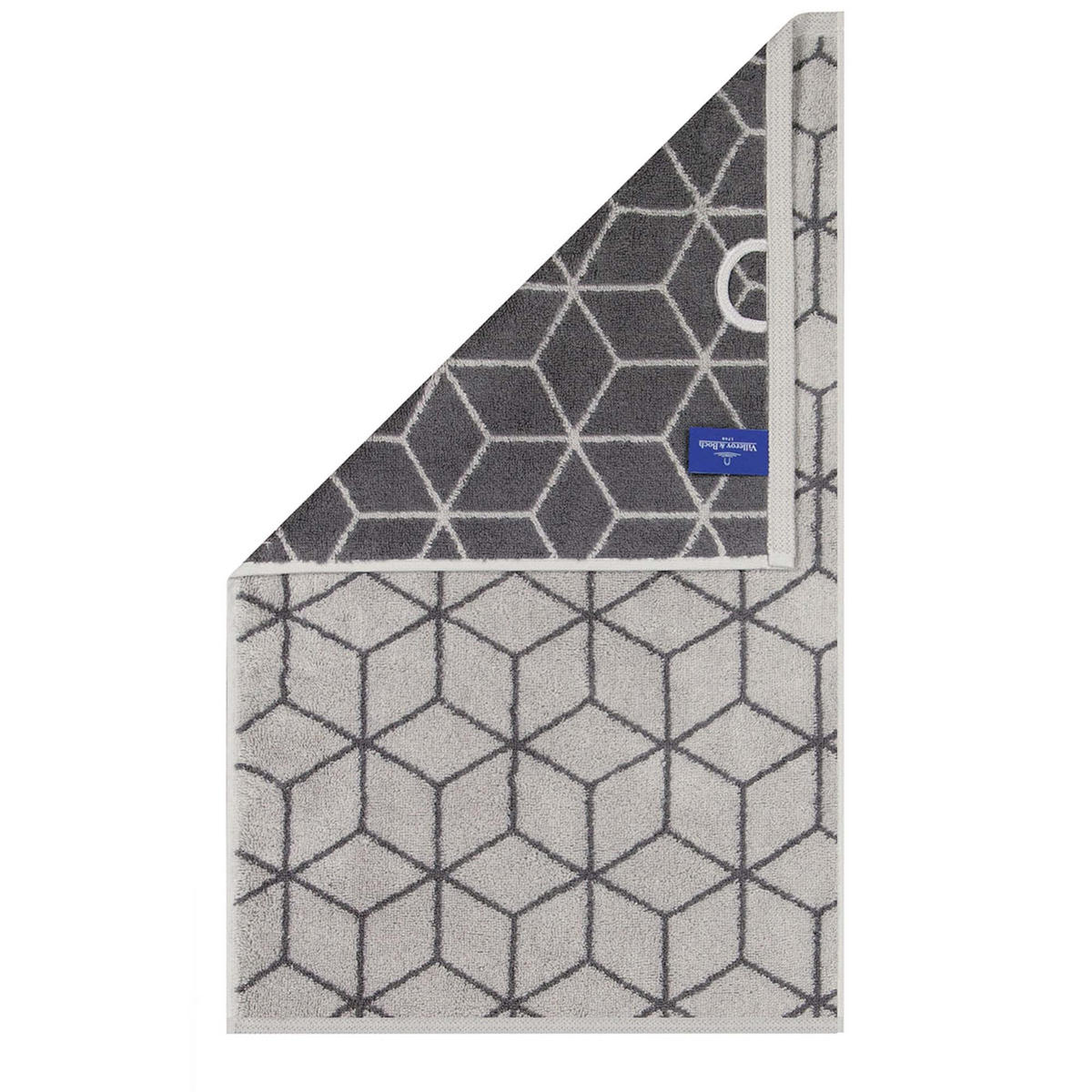 GÄSTETUCH Unisex Gästetuch Carré Grau 3er Pack Baumwolle - Grau, Textil (30/50cm) - Villeroy & Boch