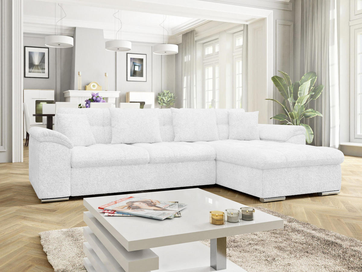 ECKSOFA Diana, Seite: Rechts - Champagner, Holz/Textil (280/160cm) - MIRJAN24