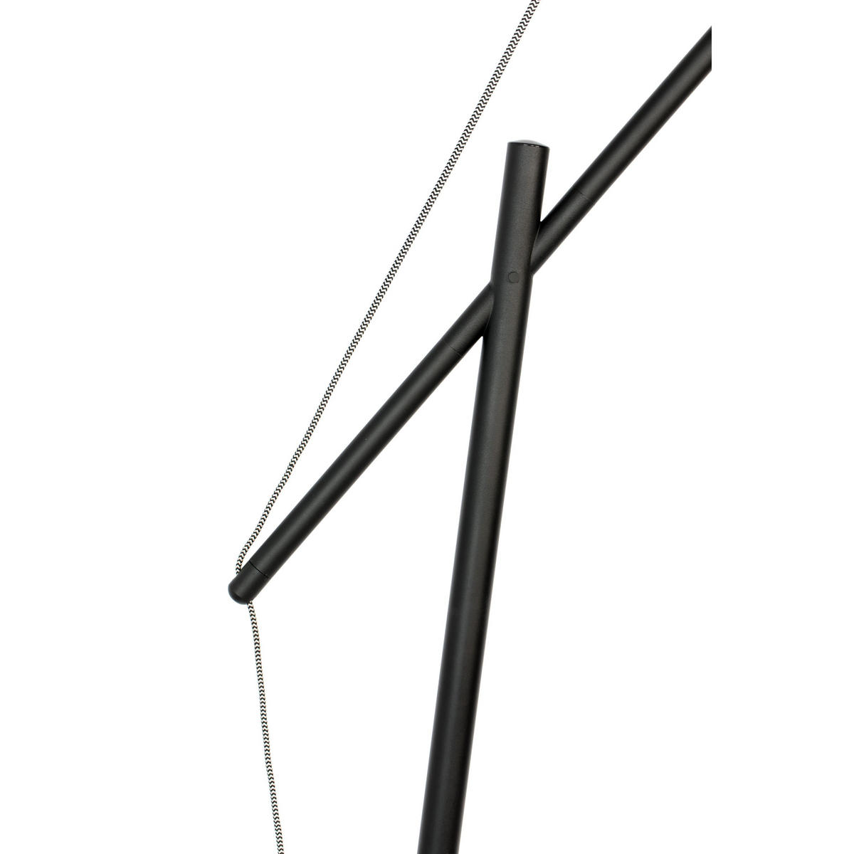 STEHLAMPE Tokio Schwarz - Schwarz, Metall (168/50/210cm) - Housecraft Living