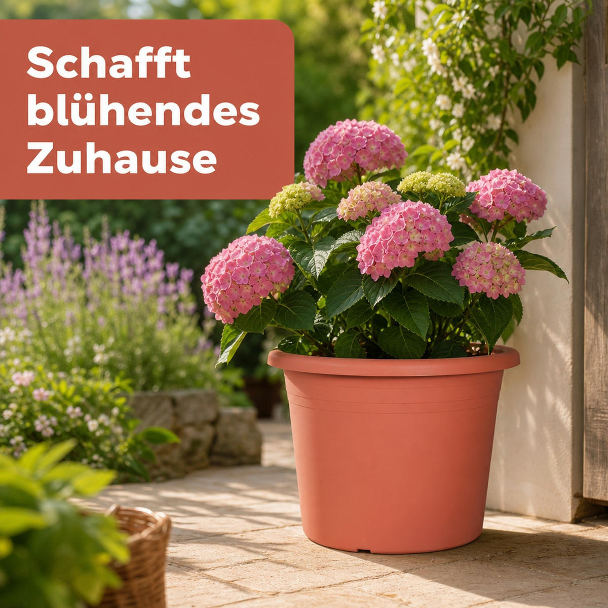 BLUMENTOPF CYLINDRO ca. Ø 45 cm - Terracotta, Kunststoff (45/45cm) - BONI-SHOP