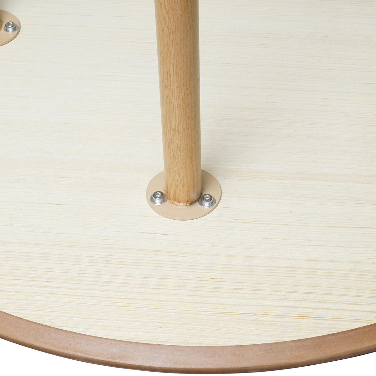 ESSTISCH - Eiche - Eichefarben, Holzwerkstoff/Metall (100/100/75cm) - home24