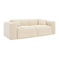 SOFA 3-Sitzer mit Matratze - Cord - Beige - POGNIA - Beige, Textil (216/73/100cm) - Vente-Unique