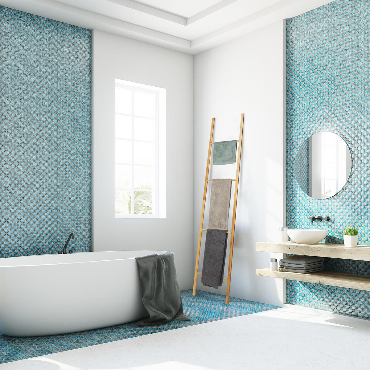 UTERÁKOVÝ stojan - svetlohnedá, drevo (42/180/2cm) - Relaxdays