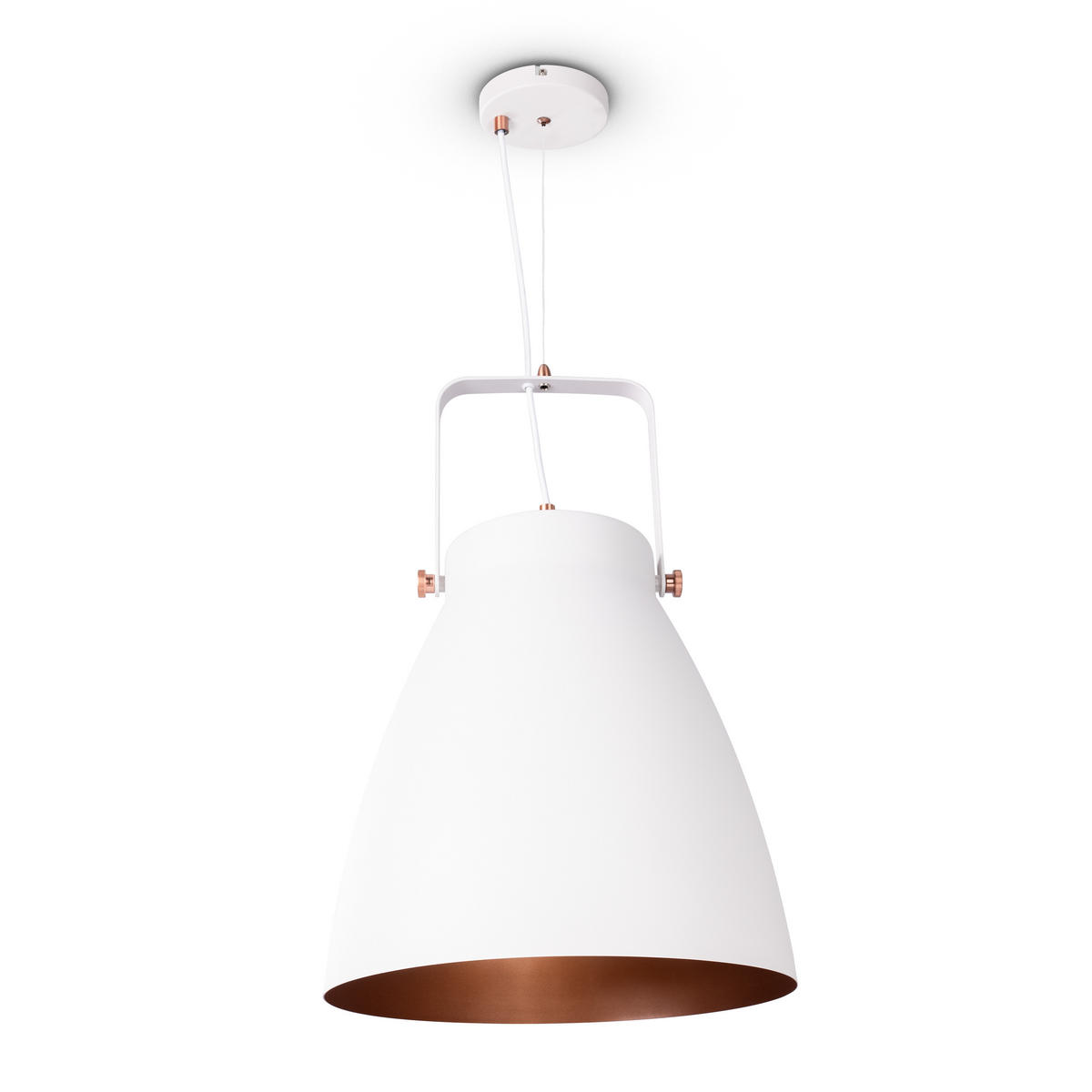 PENDELLEUCHTE Boone Pd - Weiß, Metall (39/39/58.4cm) - Paco Home