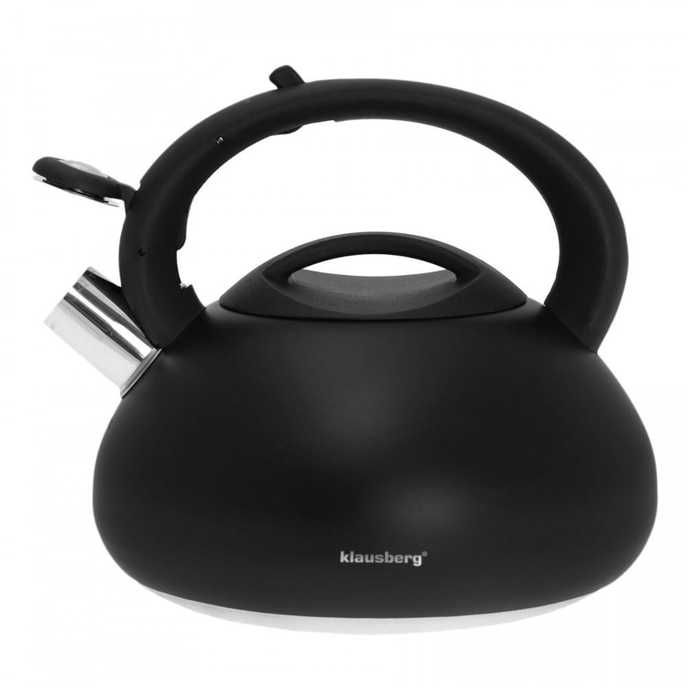 WASSERKESSEL Schwarz 22/22/20 cm KB7368 - Schwarz, Metall (22cm) - Klausberg 
