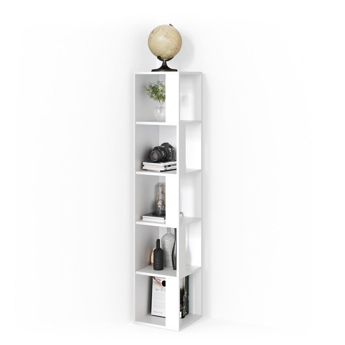 ECKREGAL Lio Weiß 33.3 x 162.2 cm - Weiß, Holzwerkstoff (33.3/162.2/33.3cm) - Vicco