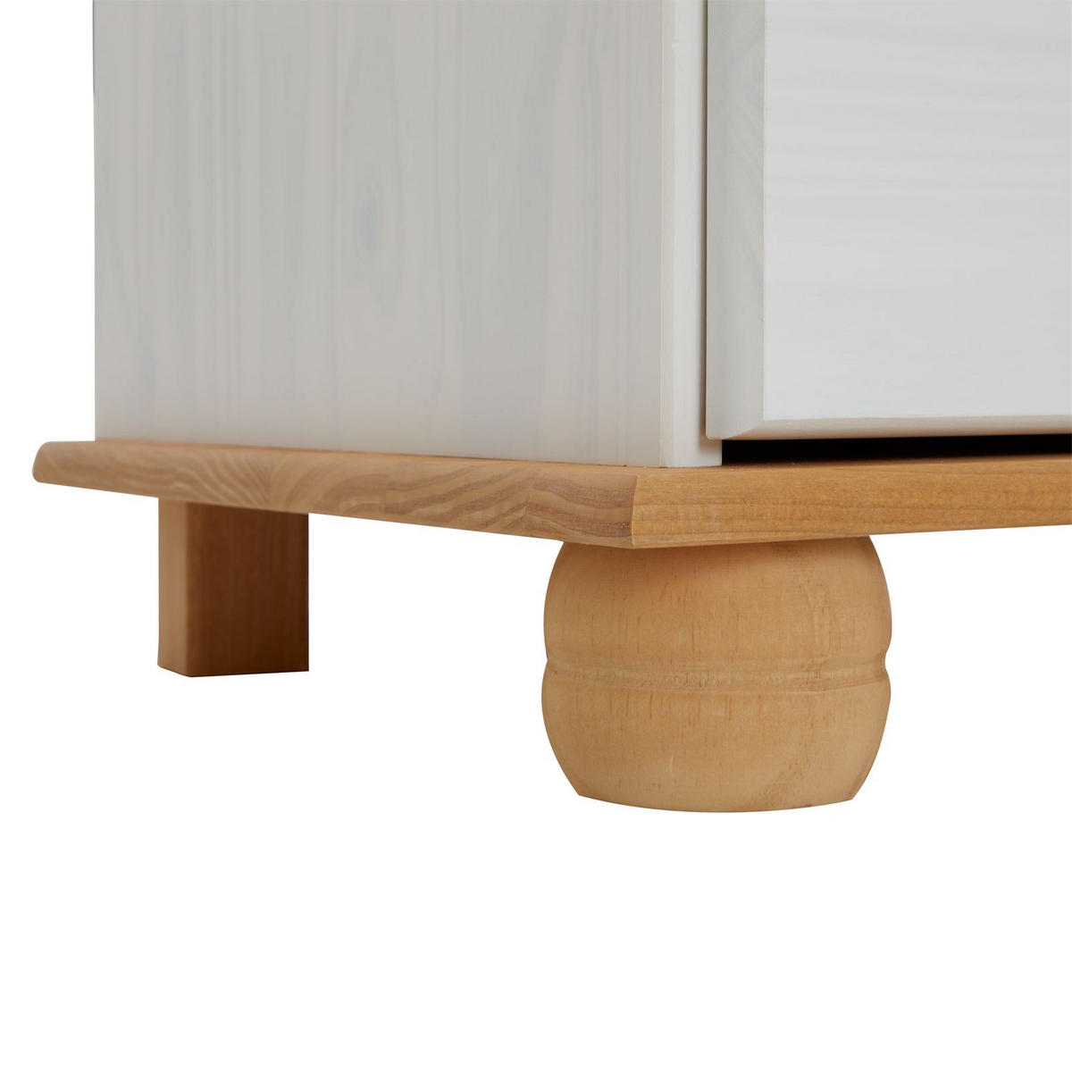 APOTHEKERKOMMODE COLMAR - Weiß/Braun, Holz (92/80/39cm) - IDIMEX