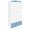 KINDERKLEIDERSCHRANK Basic - Blau, Holzwerkstoff (90/175/52cm) - RAUMHIRSCH FURNITURE