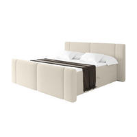 BOXBETT mit Matratze H4 - EVON Zanozek - 140x200 cm Beige - Kaschmir, Holzwerkstoff (140/200cm) - ALTDECOR