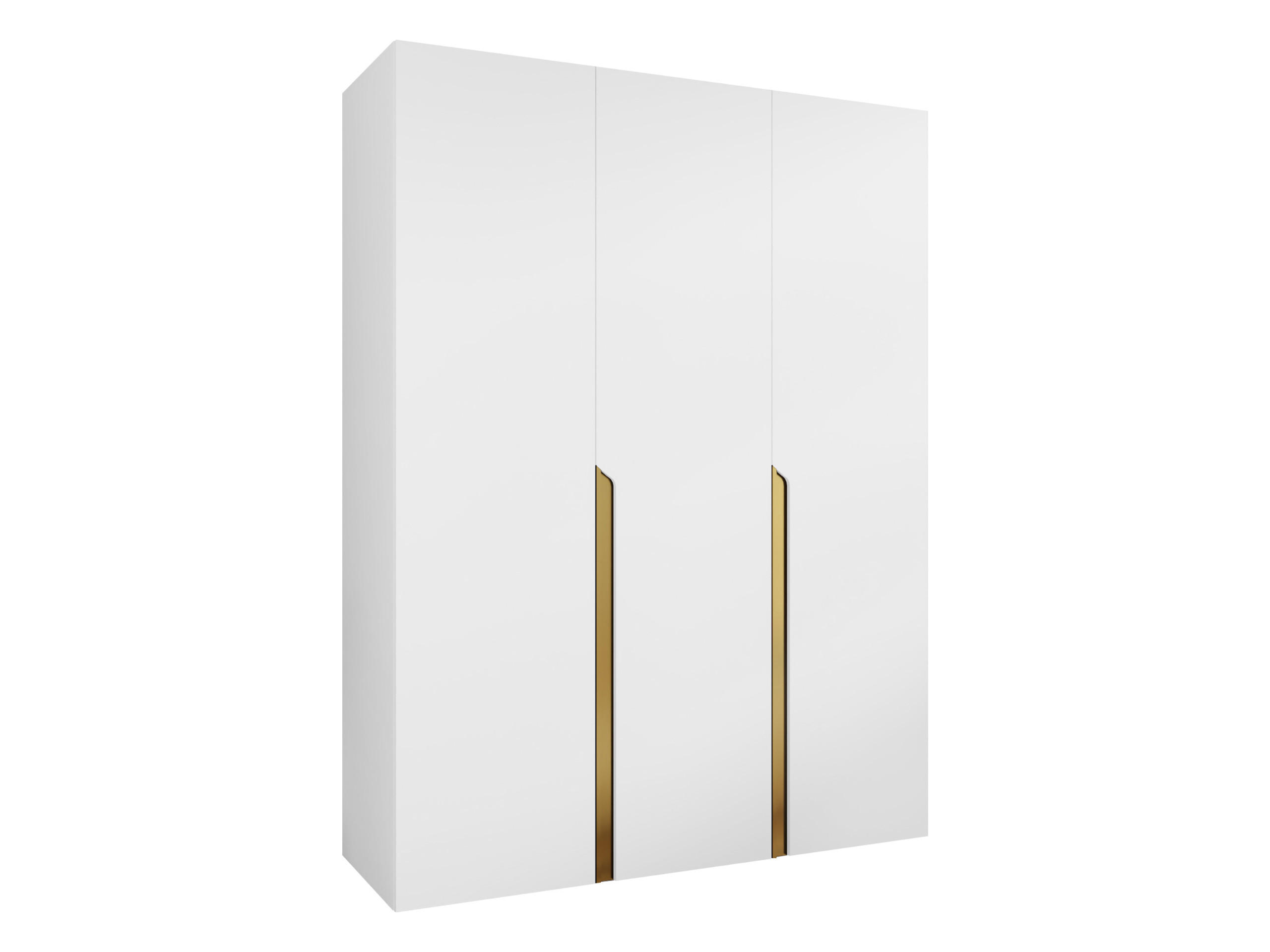 DREHTÜRENSCHRANK Mila I 150 - Goldfarben/Schwarz, Holzwerkstoff/Kunststoff (150/202/52cm) - MIRJAN24