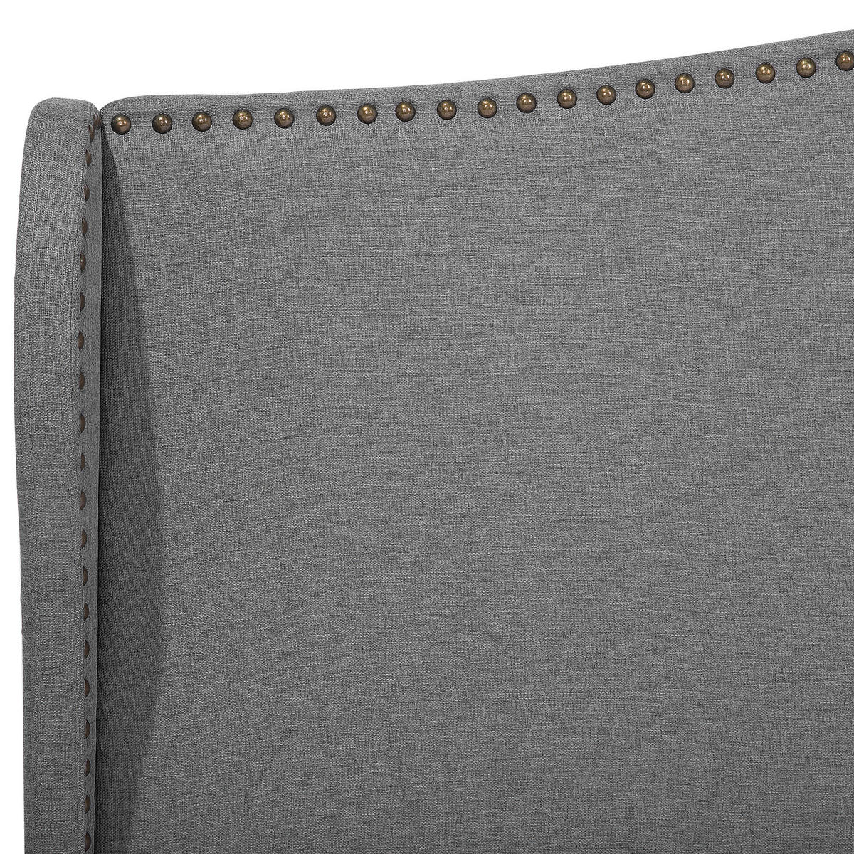 POLSTERBETT 160/200cm Grau Colmar - Grau, Textil (160/200cm) - Beliani