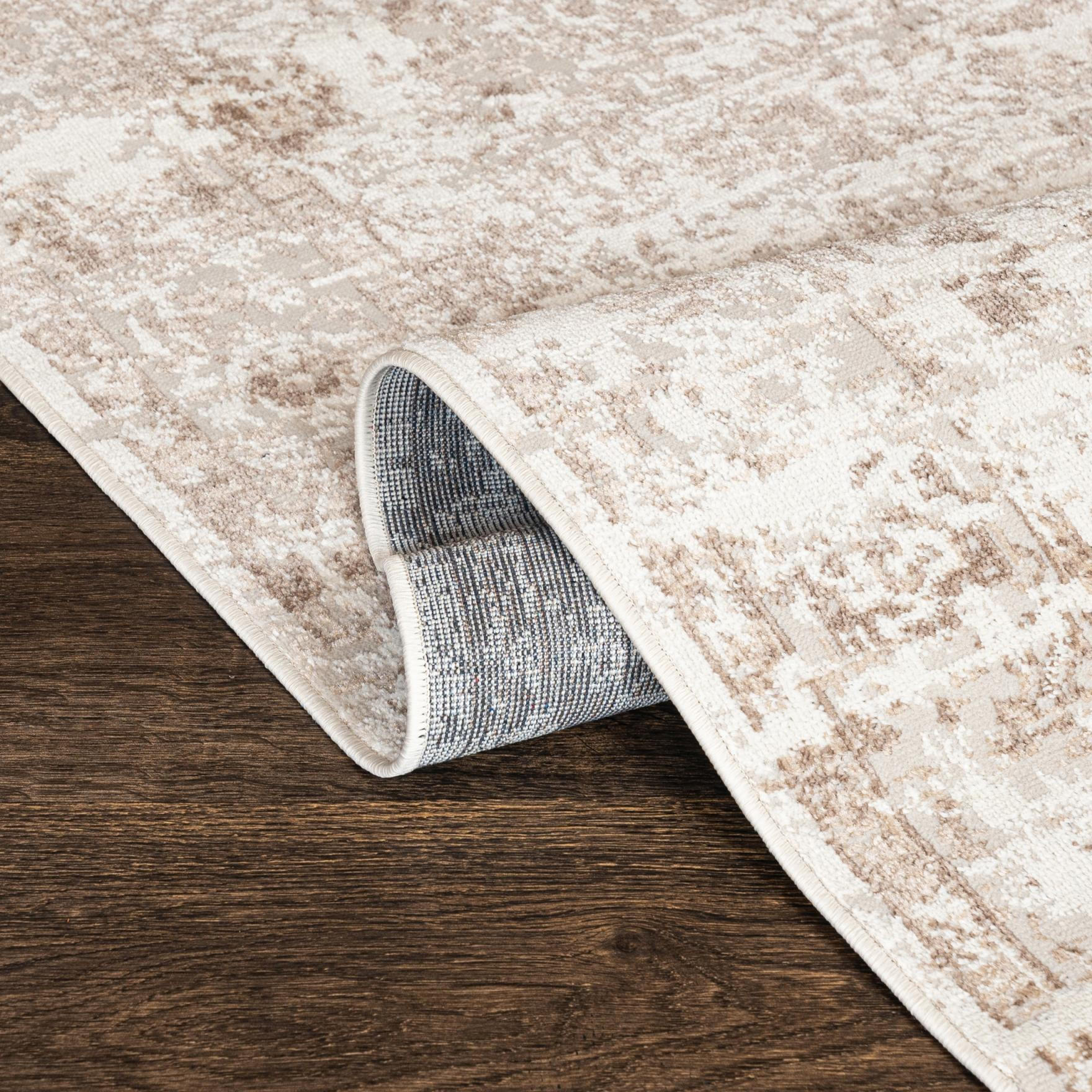TEPPICH Beige Modern Abstrakt - Kurzflor Rechteckig Stilvoller - Creme - 200 x 300 cm - Beige/Creme, Textil (200/300cm) - Mazovia