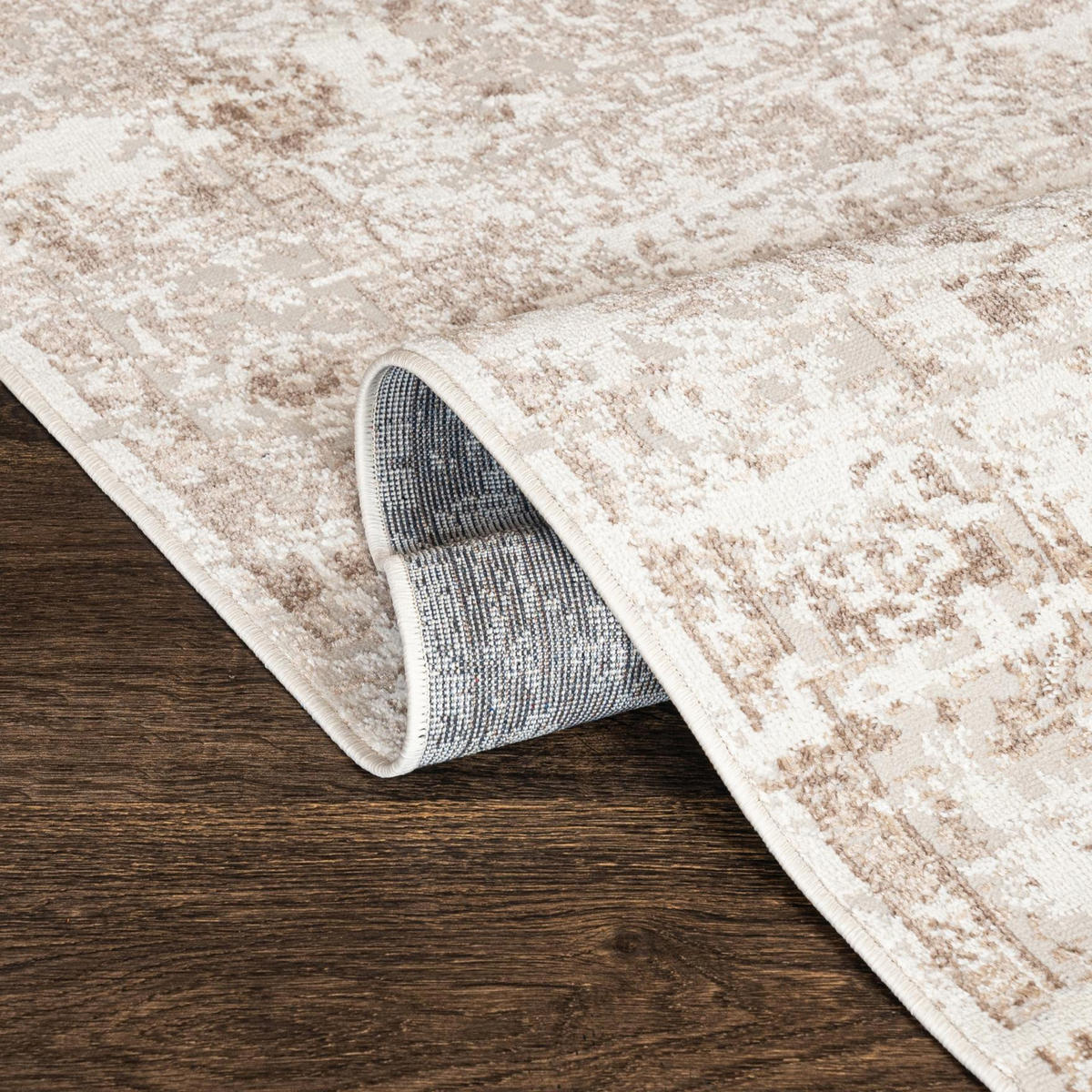 TEPPICH Beige Creme abstrakt - 200 x 300 cm - Beige/Creme, Textil (200/300cm) - Mazovia